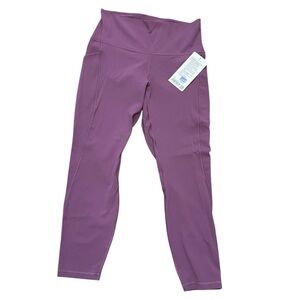 Lululemon Align HR Purple Leggings 25” with Pockets
